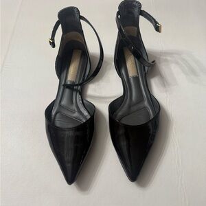Franco Sarto Black Patent Heels